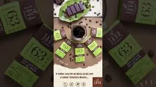 Chocolate 63% Cacau com Grãos de Café do Sul de Minas!