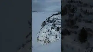 Мыс Стрелка зимой