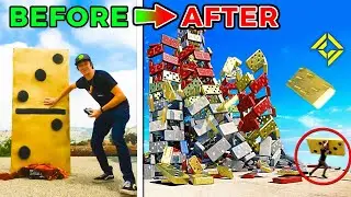 is the World’s Biggest Domino Run REALISTIC or IMPOSSIBLE?! 😲 (ft. 