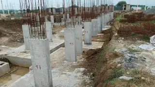 Column Alignment Checking✅ //Column reinforcement Checking #column #casting #construction #sitevisit