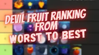 Every Devil Fruit RANKED From WORST To BEST in Project New World (Roblox)