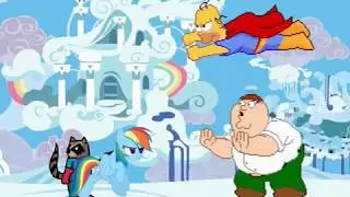 M.U.G.E.N: Rainbow Dash & Rigby Vs Homer Simpson & Peter Griffin