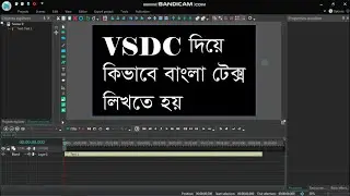 VSDC diye kivabe bangla text likte hoy