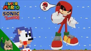 Mario and Sonic vs the Giant KNUCKLES.EXE MAZE (Mario Movie ANIMATION)