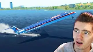 ACIDENTE NO MAR com AVIÃO BOEING!!! - X Plane 11
