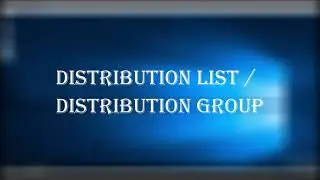 Exchange Tutorial - How to create a Distribution Lists in Exchange 2016
