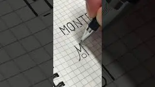 Monte - i’m writing monogram. Follow me and say your name 