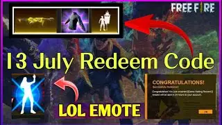 Free Fire Today Redeem Code 13 July | ff redeem codes | Lol Emote Poker Mp40  redeem code Free Fire