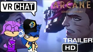 reaction video VRchat arcane League of Legends season 2 trailer