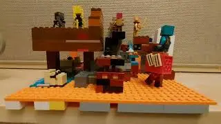 майнкрафт : нижний мир ( обновленный ) из лего