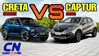 COMPARATIVO Novo Hyundai Creta Ultimate VS Renault Captur Iconic