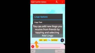 Sending and Receiving Lingo Using Cyfr Instant Messenger (Android)