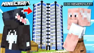 MINECRAFT, ale DZIADEK ZROBIŁ GIGANTYCZNY BLOK! *woow*