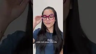 Óculos com -8.75 graus de miopia e lentes finas ✨#shorts