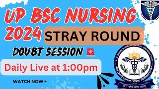 Up bsc nursing 🔥stray round 🚨 live 🛑 doubt session ✅ must join 🚨