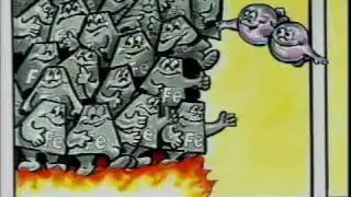 C033 Burning iron in oxygen