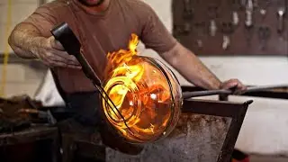 Oddly And Unique Glass Working Projects With Machines And Workers At Professional Level