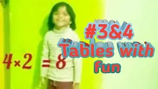 #table of 3 and 4 with fun#tablerhymes # 3&,4 ka padaha @maheshmultymorecreators