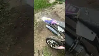 выхлоп акропович на мото #выхлоп #кросс #эндуро #питбайк #звук #buggy #ycf