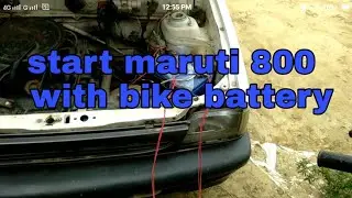 start car with bike battery|maruti 800 start with bullet battery
