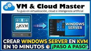 Create a Windows Server on KVM in 10 Minutes | Step-by-Step Virtualization