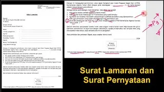 Cara Membuat Surat Lamaran dan Surat Pernyataan Syarat Pendaftaran CPNS Kemenag 2024