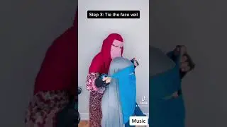 Recreating my niqab look on husband 