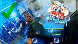 WALKING THROUGH A CAR WASH!!