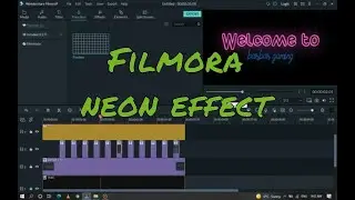 Cara Membuat Neon Text Intro dg filmora | Filmora Tutorial