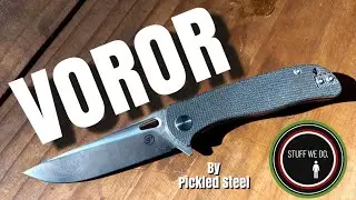 Pickled Steel VOROR awesome folding Pocket knife