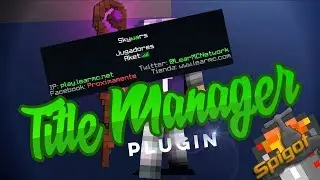 Title Manager Plugin | MEJORA TU SERVER | Minecraft