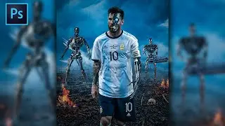 Advanced Photoshop Manipulation Tutorial: Lionel Messi x Terminator