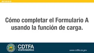 How to File Schedule A Using the Upload Feature [Español]