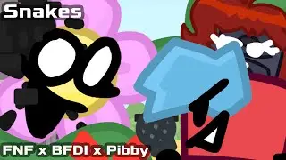 FNF x BFDI x Pibby Concept | Vs. Flower | Snakes (Remix)