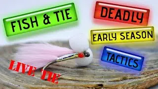 Fly Tying & Fly fishing, How to tie and fish the deadly Booby! (Early season trout fishing tactics)