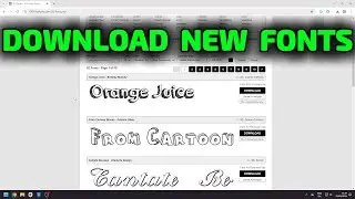 How To Download New Fonts
