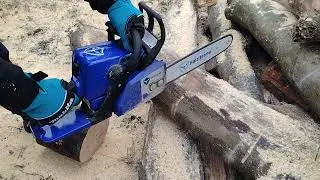Farmertec Holzfforma G255 Chainsaw Break-in Cuts/ Stihl MS250 Clone #drujba #holzfforma #chainsaw