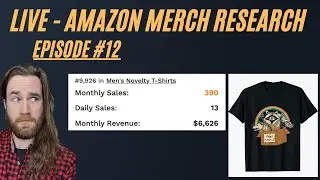 Amazon Merch Winning Product Research - Jungle Scout Reveals Everything (Episode 12)