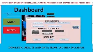 How to Import Objects and Data from one Database to another database