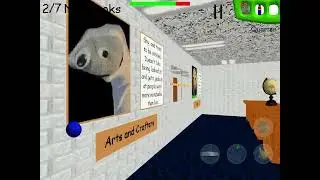 Using the tape to distract Baldi!