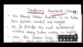 Imaginary Homelands by Salman Rushdie