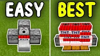 TOP 5 EASY TNT CANNONS Minecraft Bedrock 1.21/26.1+!