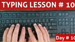 English typing lesson 10| touch typing| typing free course