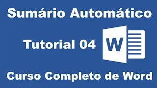 Como Criar Sumário Automático no Word