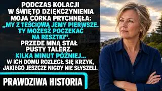 W Wigilię córka prychnęła: „My z teściową jemy pierwsze. Ty poczekasz na resztki