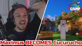 Maximus BECOMES Cucurucho & Trolls Cellbit, Roier & Badboyhalo on QSMP Minecraft