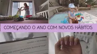 VLOG 💜| Começando o ano com novos hábitos + Rotina da casa
