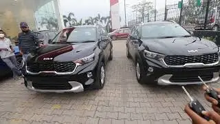 Kia Sonet htx 2021 delivery, highway drive and puja of @its akash vlogs & @manoj deu