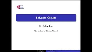 Group Theory Lecture 20: Solvable Group