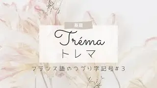 フランス語の綴り字 (アクセント)記号③｜トレマとは何か？